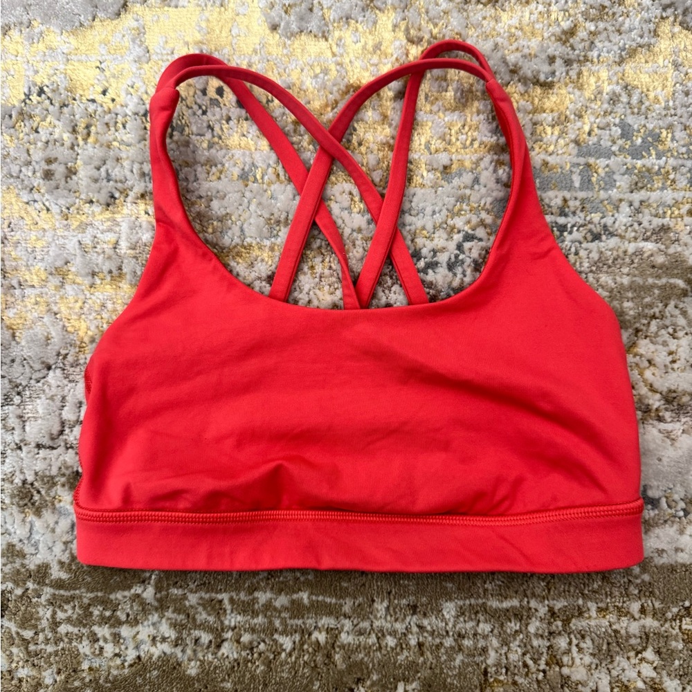 Lululemon Athletica Vibrant Red Sports Bra